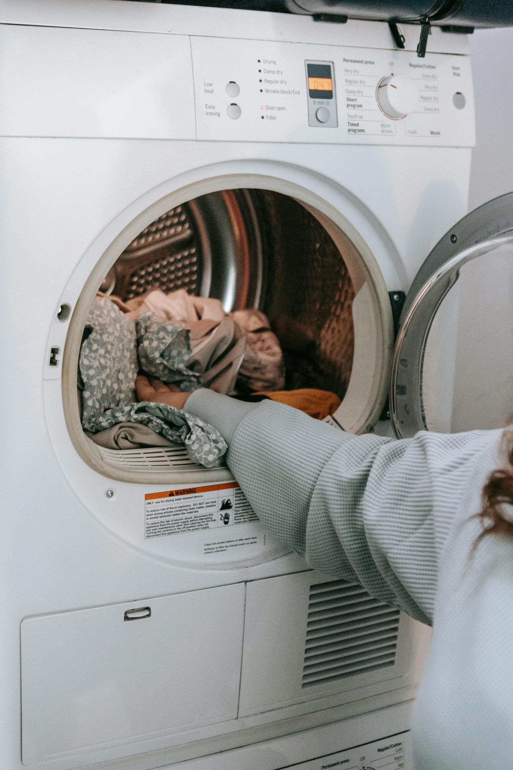 Laundry in dryer