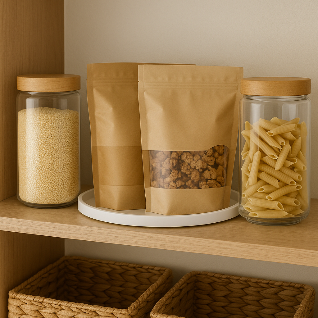 Slim turntable for bathroom and pantry organization