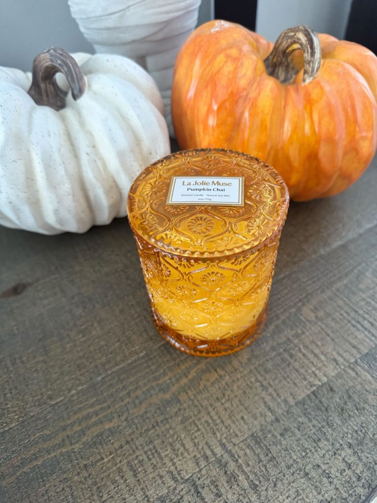fall pumpkin candle