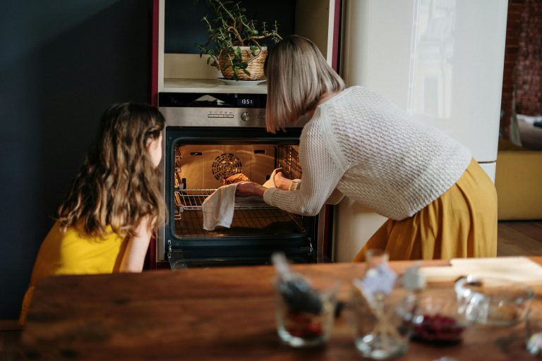 holiday family kitchen