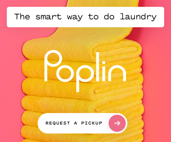 Never do laundry again. Request a pickup with Poplin